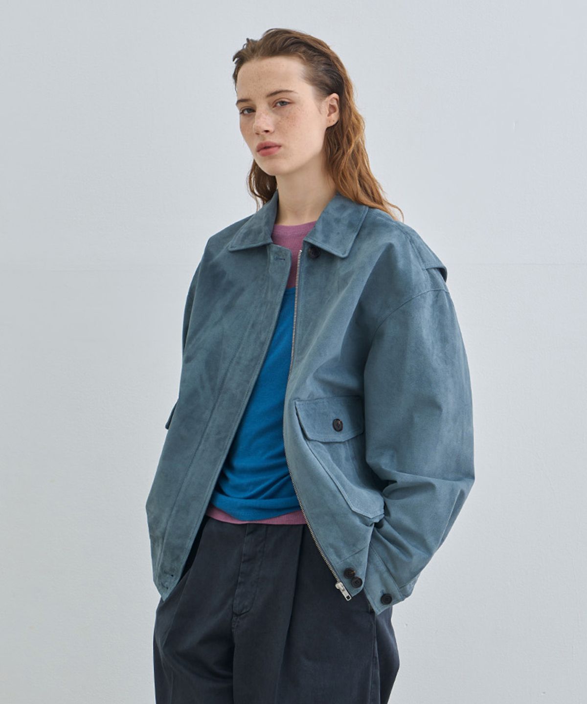 정감 스튜디오(JEONGGAM STUDIOS) Vintage Suede Blouson_4 Color