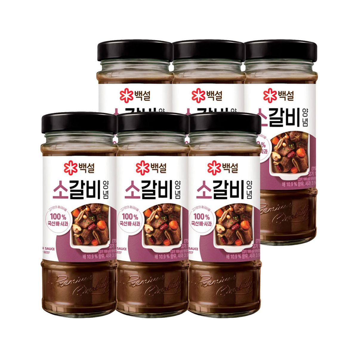 CJ제일제당(CJCHEILJEDANG) 백설 소갈비양념 500g x6개
