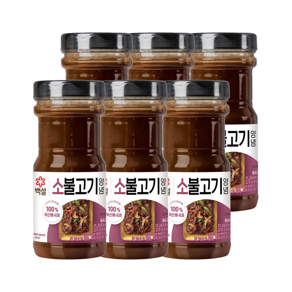 CJ제일제당(CJCHEILJEDANG) 백설 소불고기양념 840g x6개
