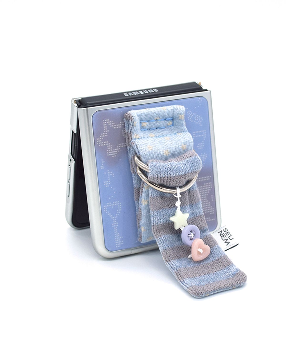 세컨드유니크네임(SECOND UNIQUE NAME) SUN CASE BUTTON BELT BLUE