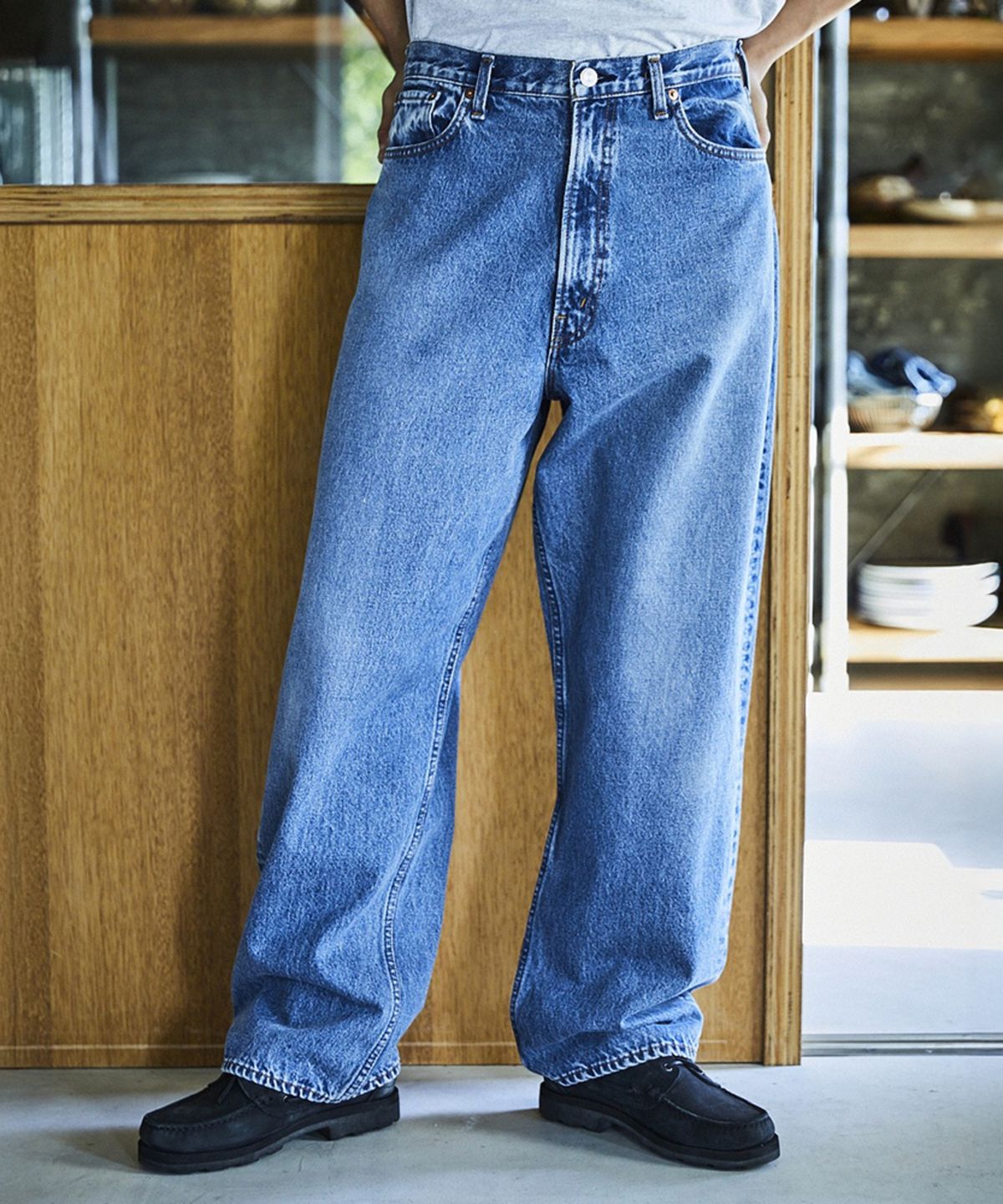 오어슬로우(ORSLOW) (M) SUPER DADS DENIM PANTS (DENIM USED 95)