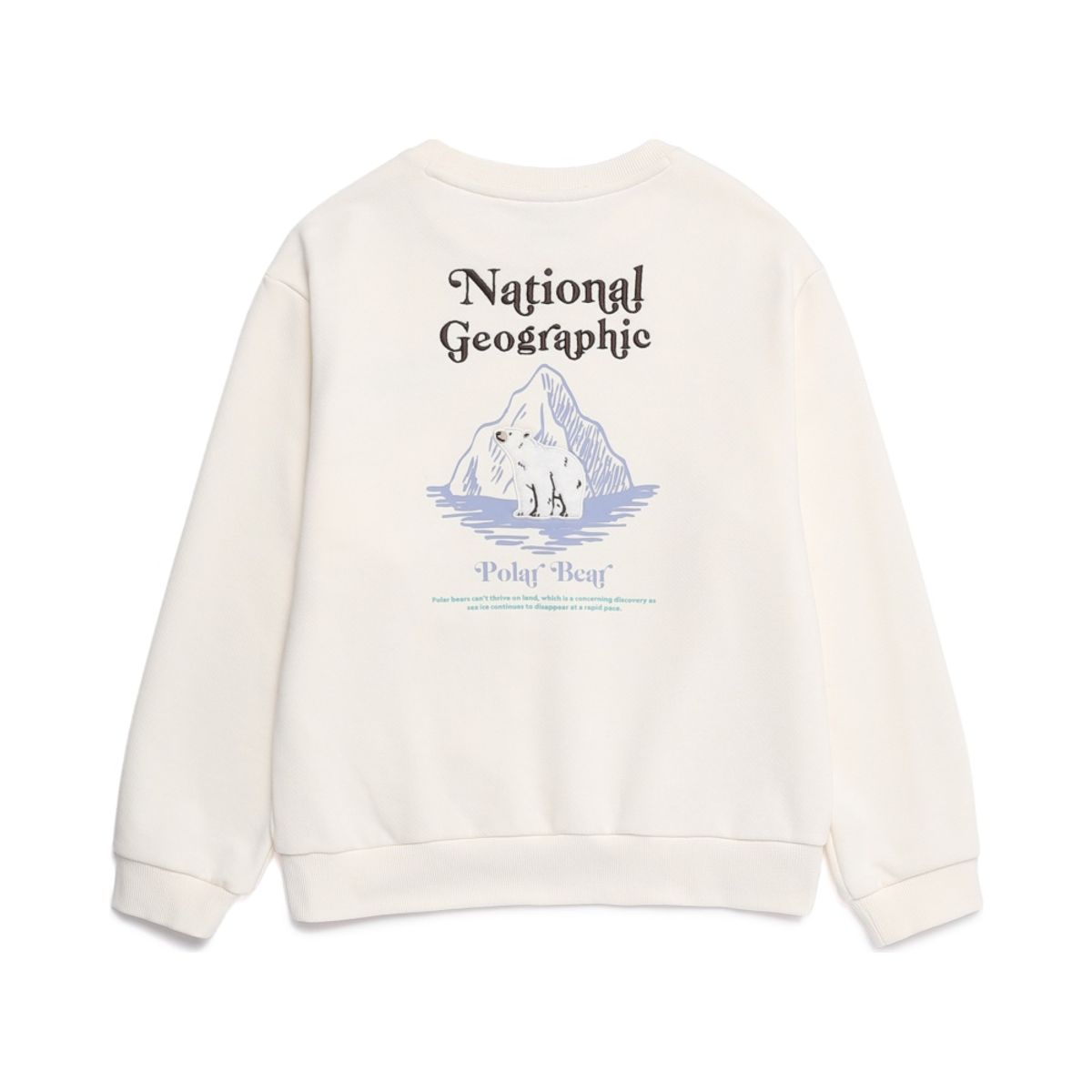 내셔널지오그래픽 키즈(NATIONAL GEOGRAPHIC KIDS) K264USW931 동물 그래픽 맨투맨 IVORY