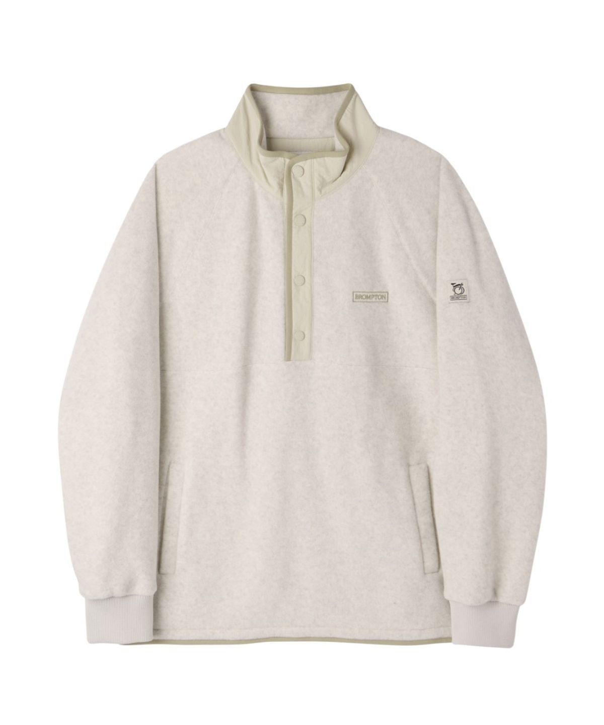 브롬톤 런던(BROMPTON LONDON) FLEECE HALF ZIP-UP - OATMEAL (P264USW137)