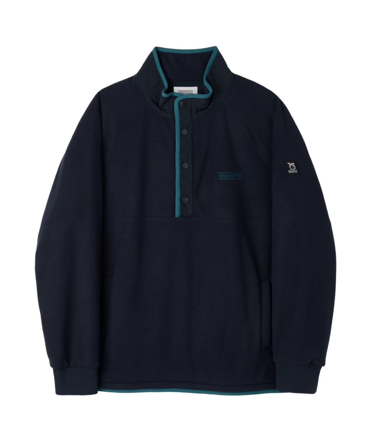 브롬톤 런던(BROMPTON LONDON) FLEECE HALF ZIP-UP - D/NAVY (P264USW137)