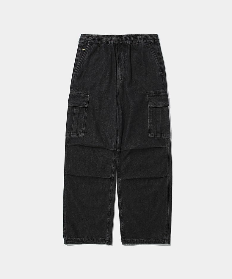 UTILITY POCKET LOOSE-FIT DENIM PANTS_GRAY JEANS