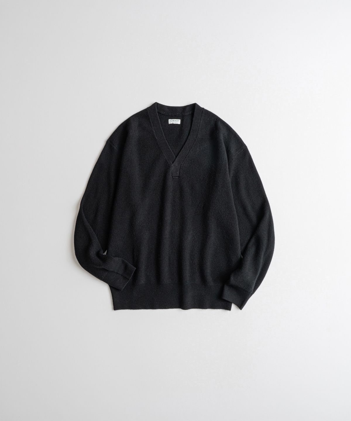 비헤비어(BEHEAVYER) CASHMERE WOOL A1 MIL SWEATER black