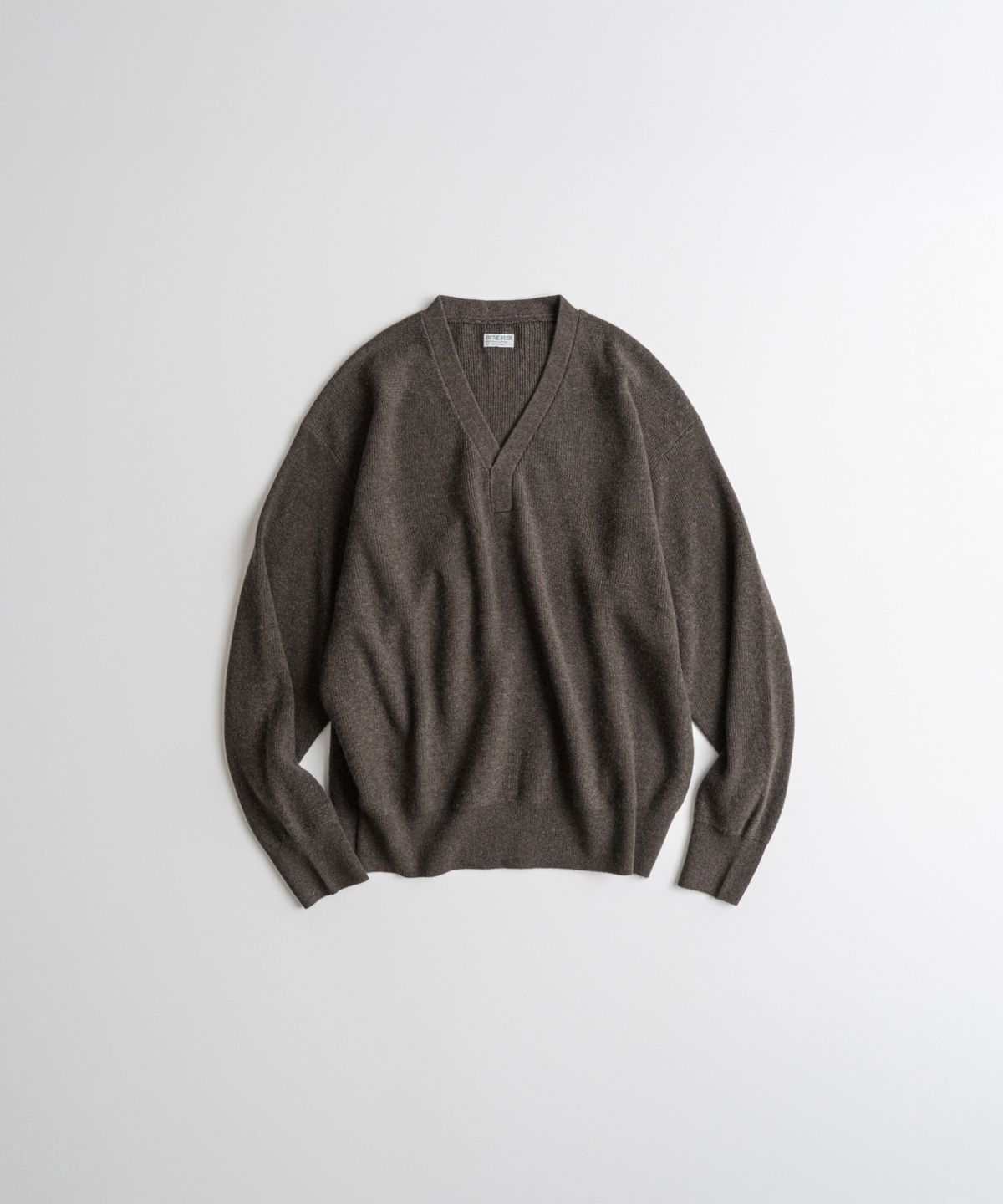 비헤비어(BEHEAVYER) CASHMERE WOOL A1 MIL SWEATER brown