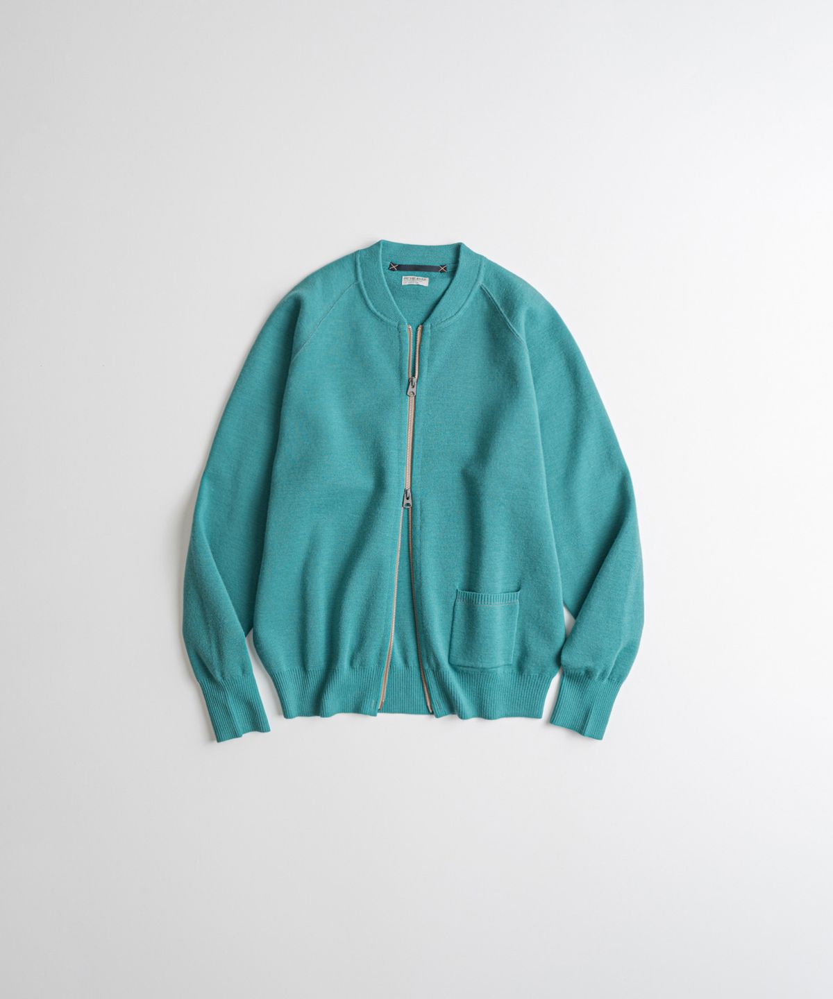 비헤비어(BEHEAVYER) C2 FULL ZIP MIL CARDIGAN turquoise