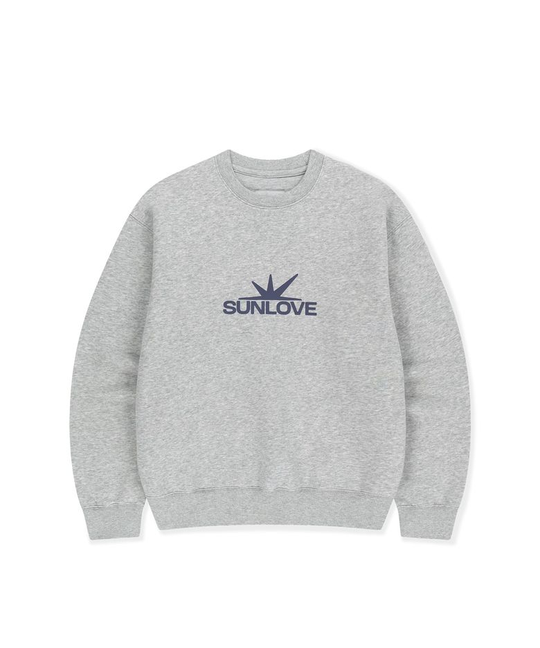 Daybreak Logo Crew Heather Grey