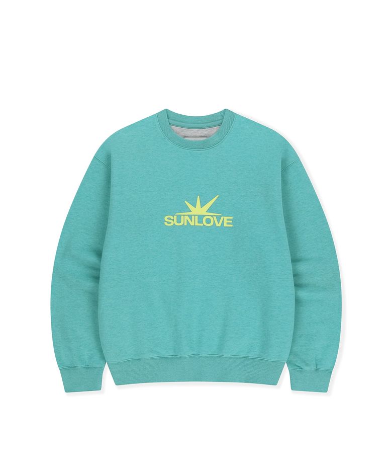 Daybreak Logo Crew Heather Teal