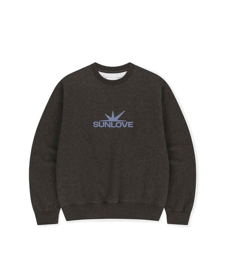 Daybreak Logo Crew Heather Charcoal