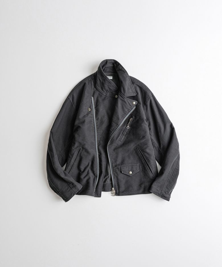 DYED MOLESKIN DB RIDER JACKET graphite