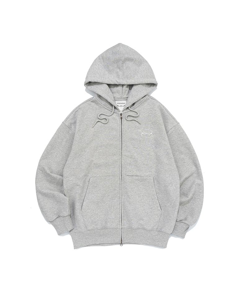 SIGNATURE KITTY SMALL LOGO HOOD ZIP-UP (MELANGE)
