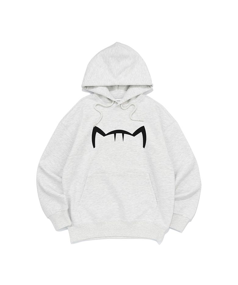 SIGNATURE KITTY LOGO HOOD (LIGHT MELANGE)