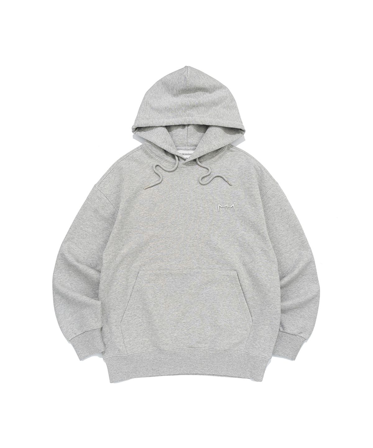 키키미미(KIKIMIMI) SIGNATURE KITTY SMALL LOGO HOOD (MELANGE)