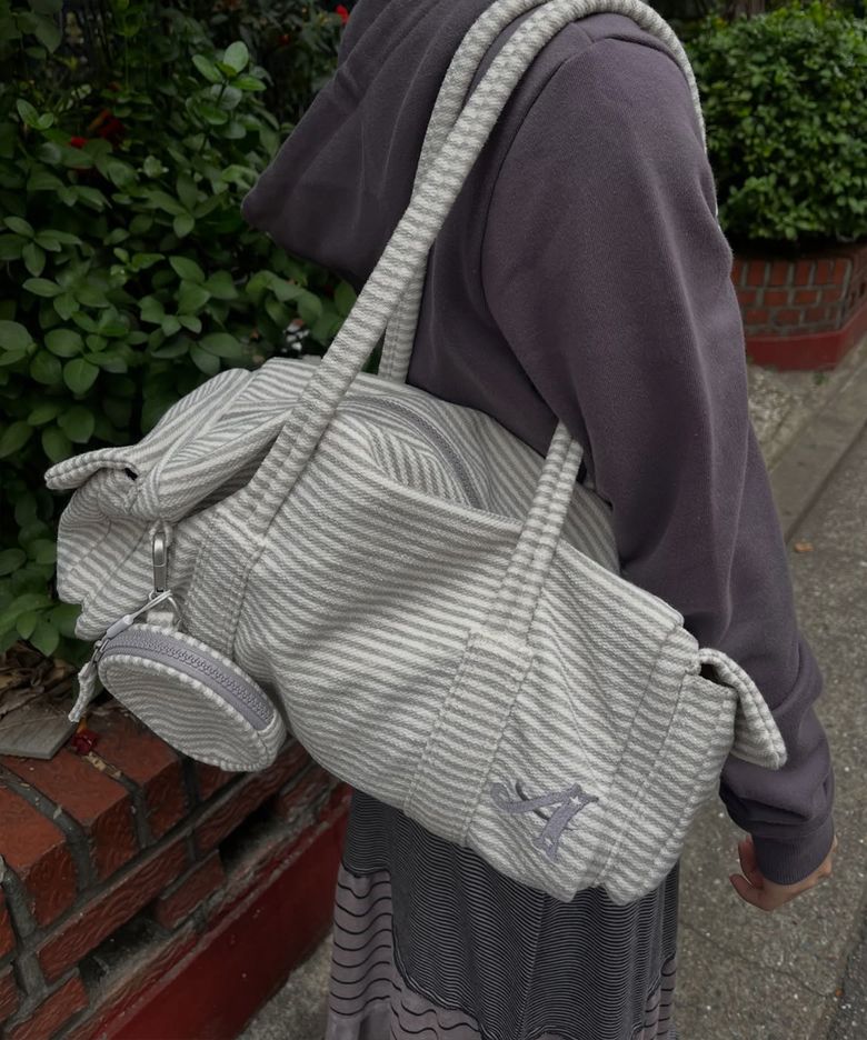 SQUARE TOTE BAG [GREY]