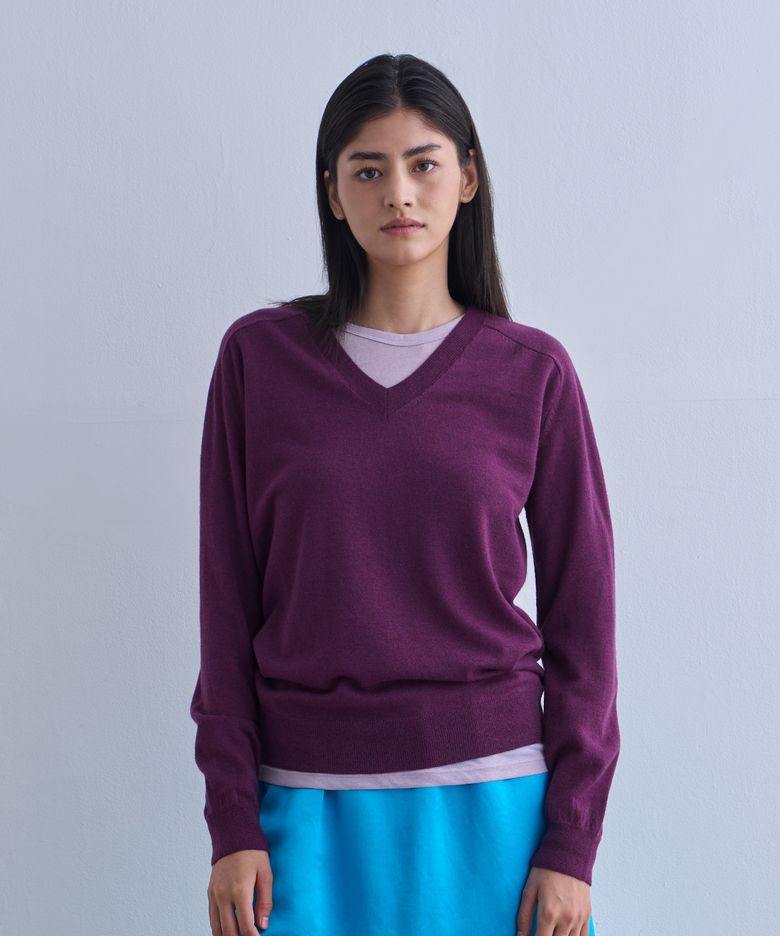 Wool V-neck Kint_6 Color