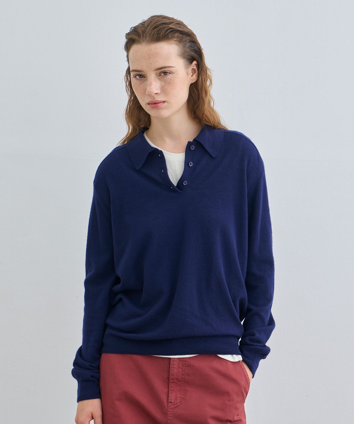 정감 스튜디오(JEONGGAM STUDIOS) Wool Collor Kint_6 Color