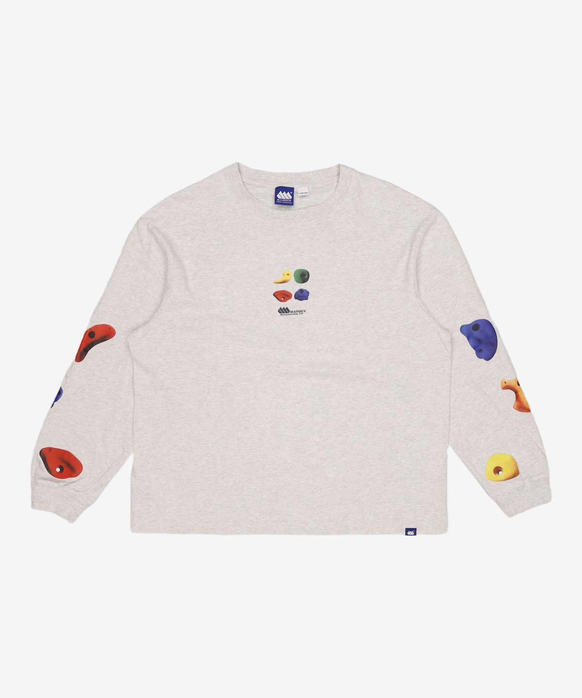 매든(MADDEN) CLIMBING HOLD GRAPHIC LONG SLEEVE CHARCOAL XL