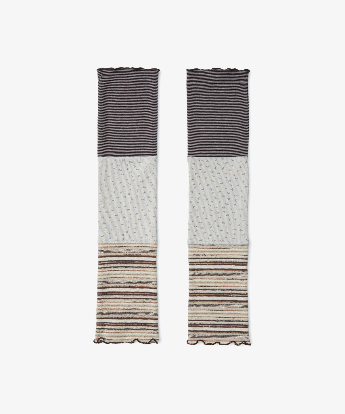 에이이에이이(AEAE) PATCHWORK LEG WARMER [GREY]