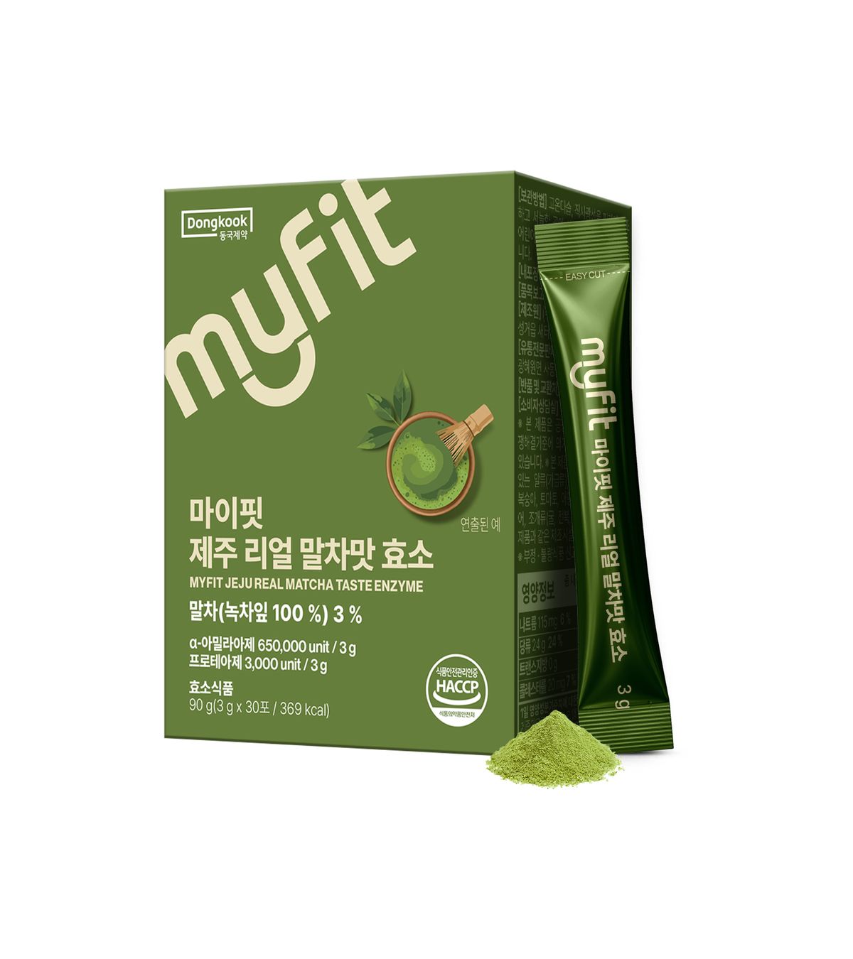 마이핏(MYFIT) 마이핏 제주 리얼 말차맛 효소 1박스