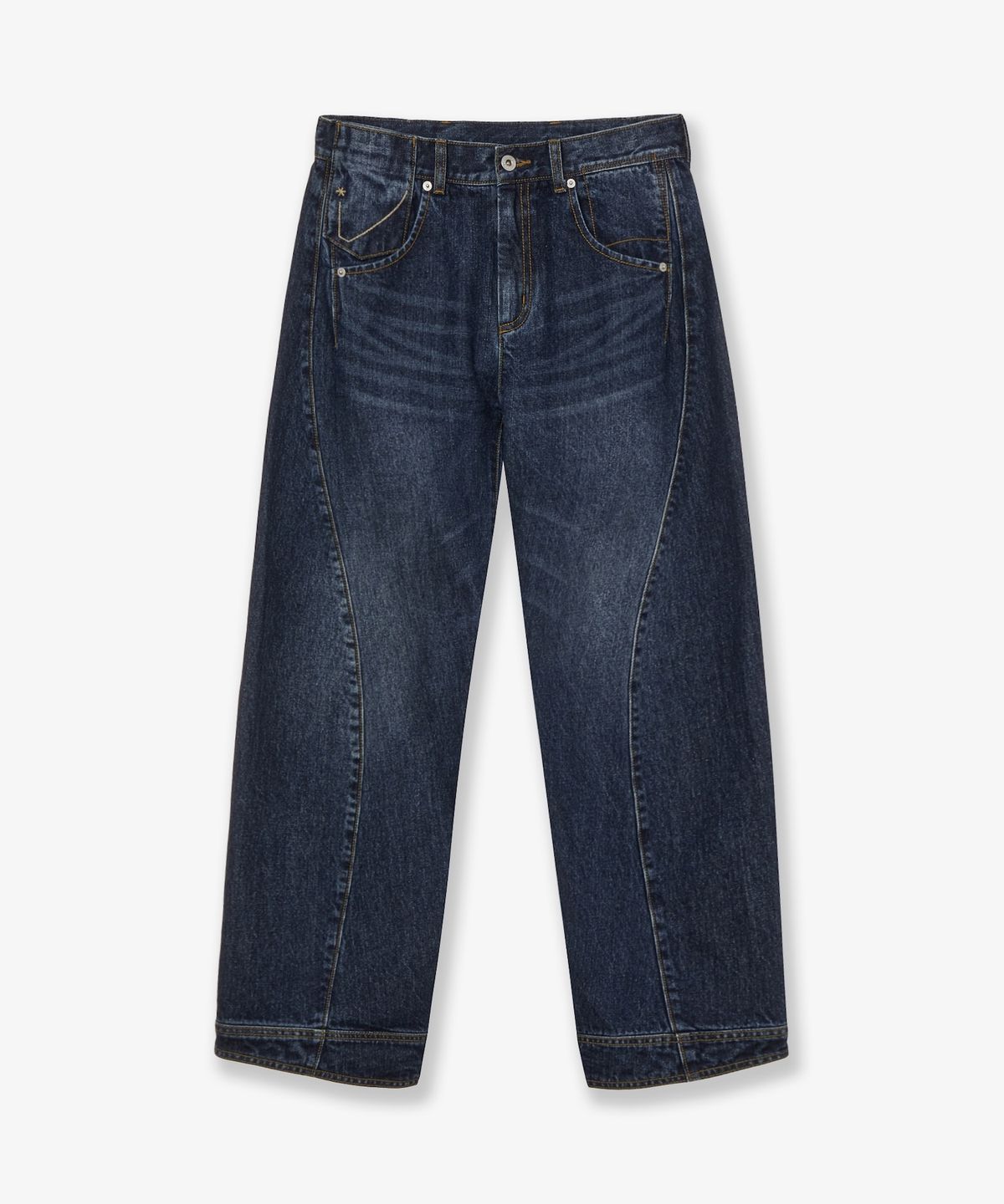 에이이에이이(AEAE) POCKET PATCHWORK ENGINEERED PANTS [DARK BLUE]