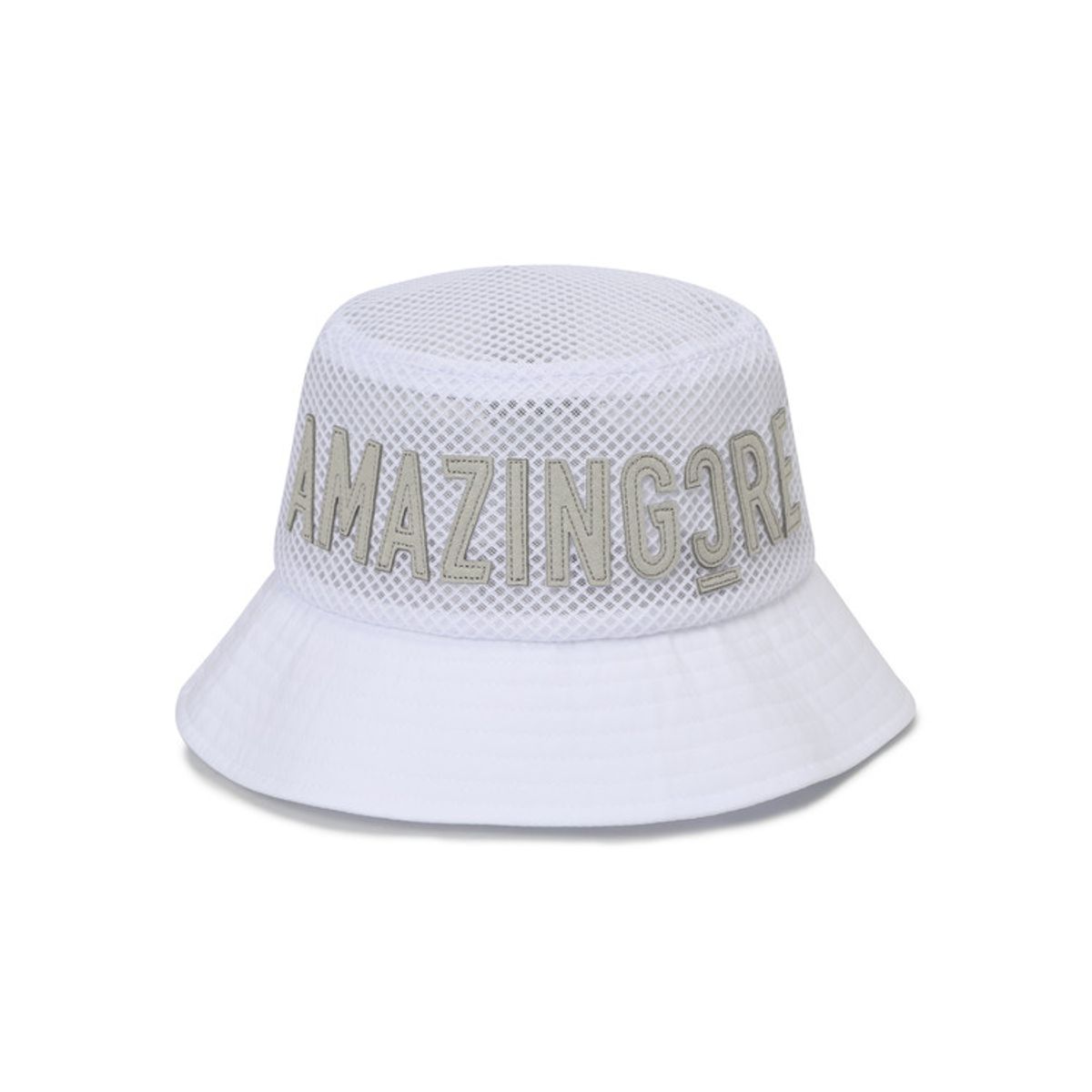 어메이징크리(AMAZINGCRE) 올 메쉬 커팅 로고 모자_A77UHT0601