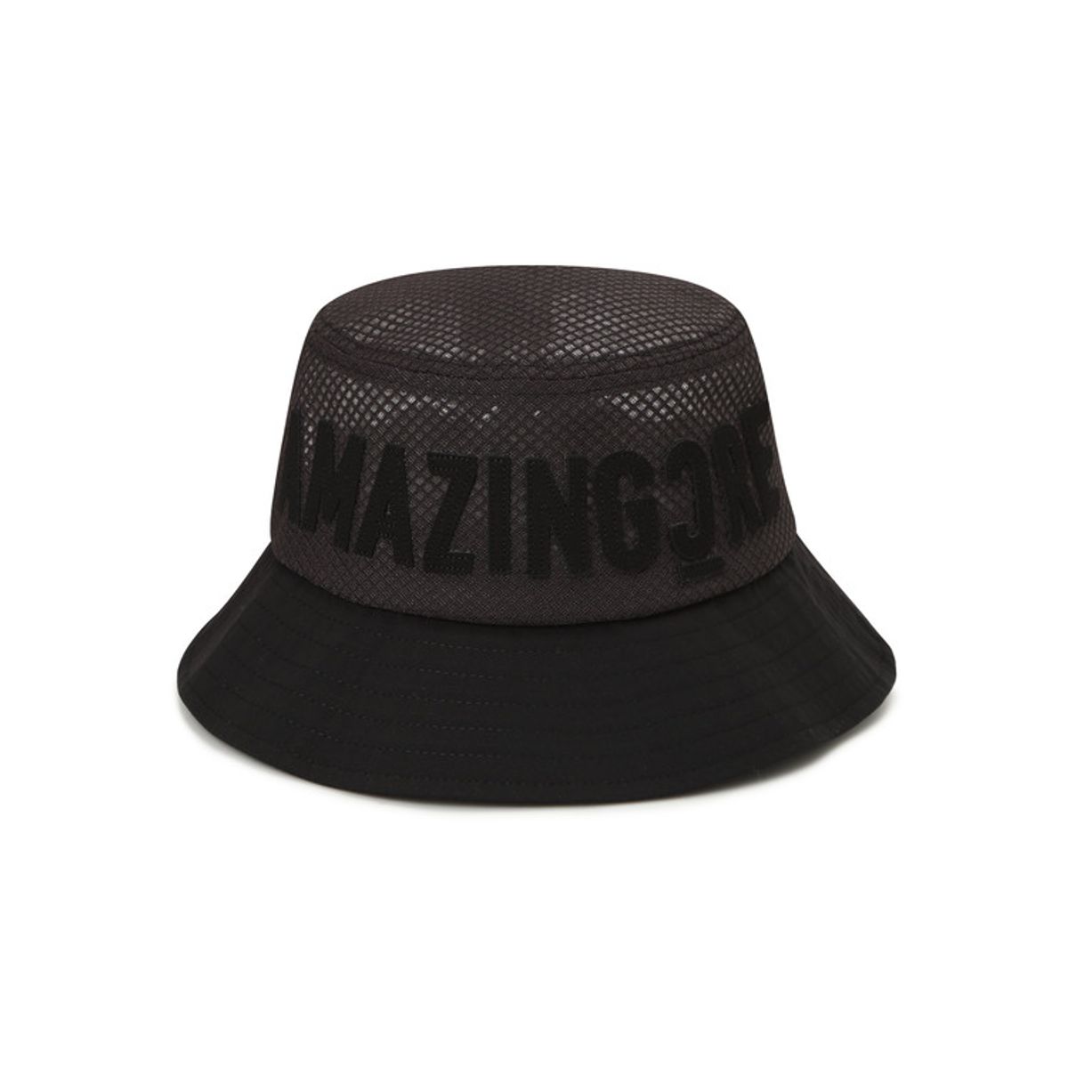 어메이징크리(AMAZINGCRE) 올 메쉬 커팅 로고 모자_A77UHT0699