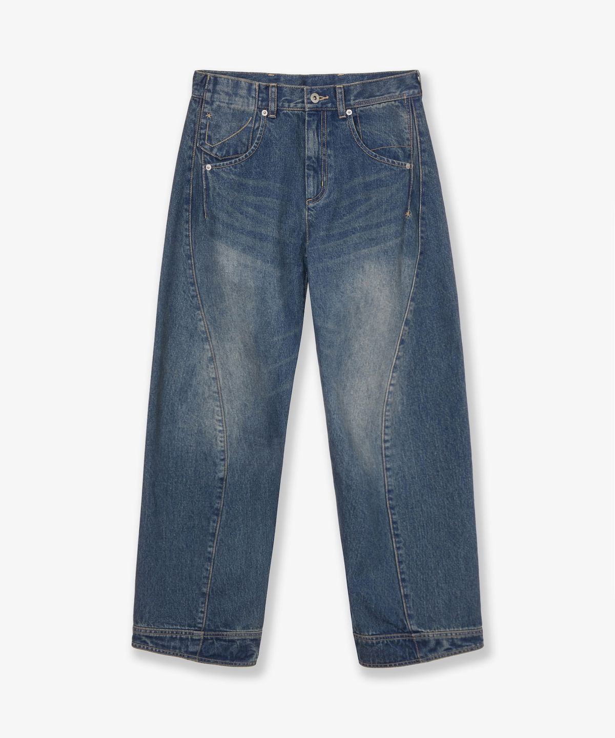 에이이에이이(AEAE) POCKET PATCHWORK ENGINEERED PANTS [LIGHT BLUE]