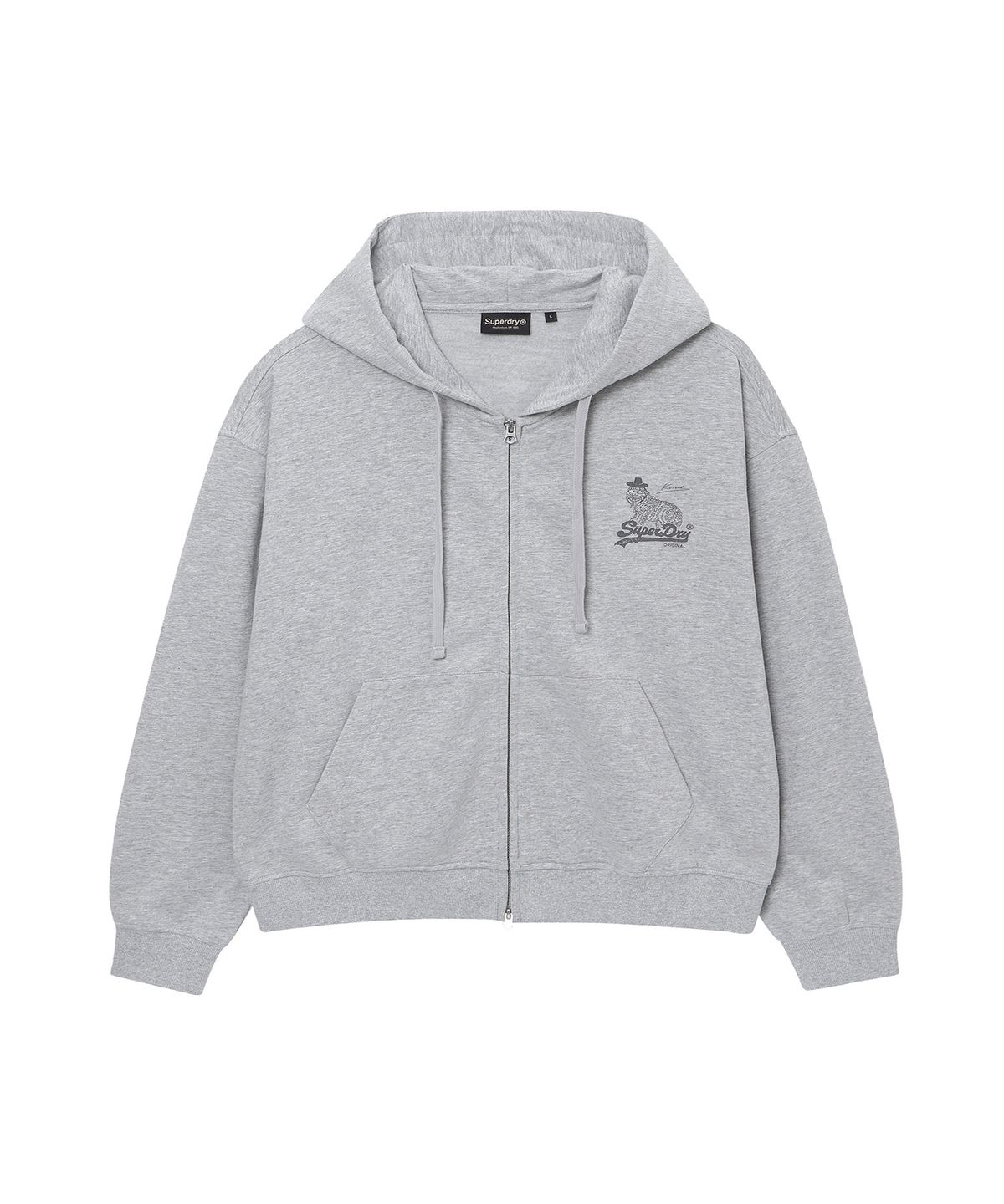 슈퍼드라이(SUPERDRY) 해치랩 후디집업 라이트 멜란지 그레이 SDUMZDQ03LMG