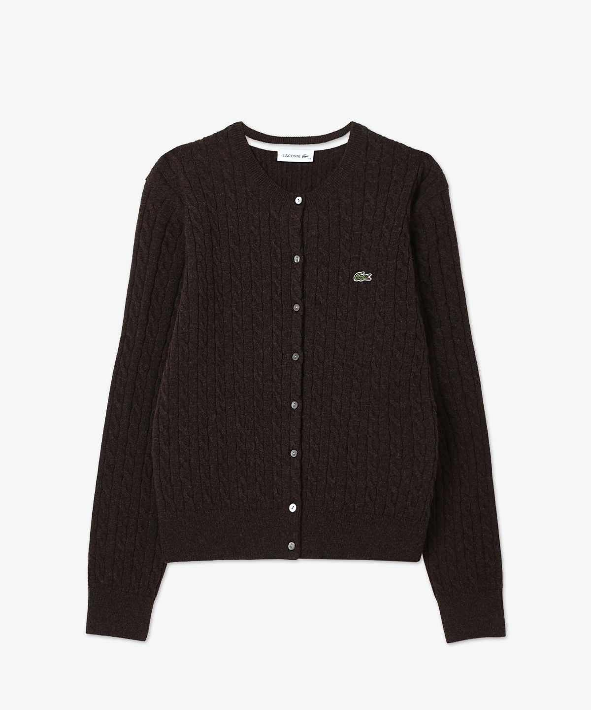 라코스테(LACOSTE) 여성 케이블 크루넥 가디건 AF093E-56N DPD