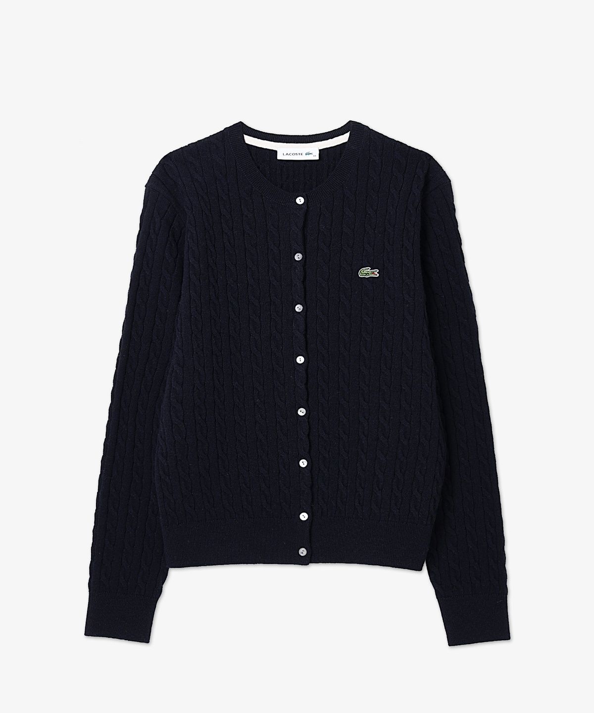 라코스테(LACOSTE) 여성 케이블 크루넥 가디건 AF093E-56N HDE