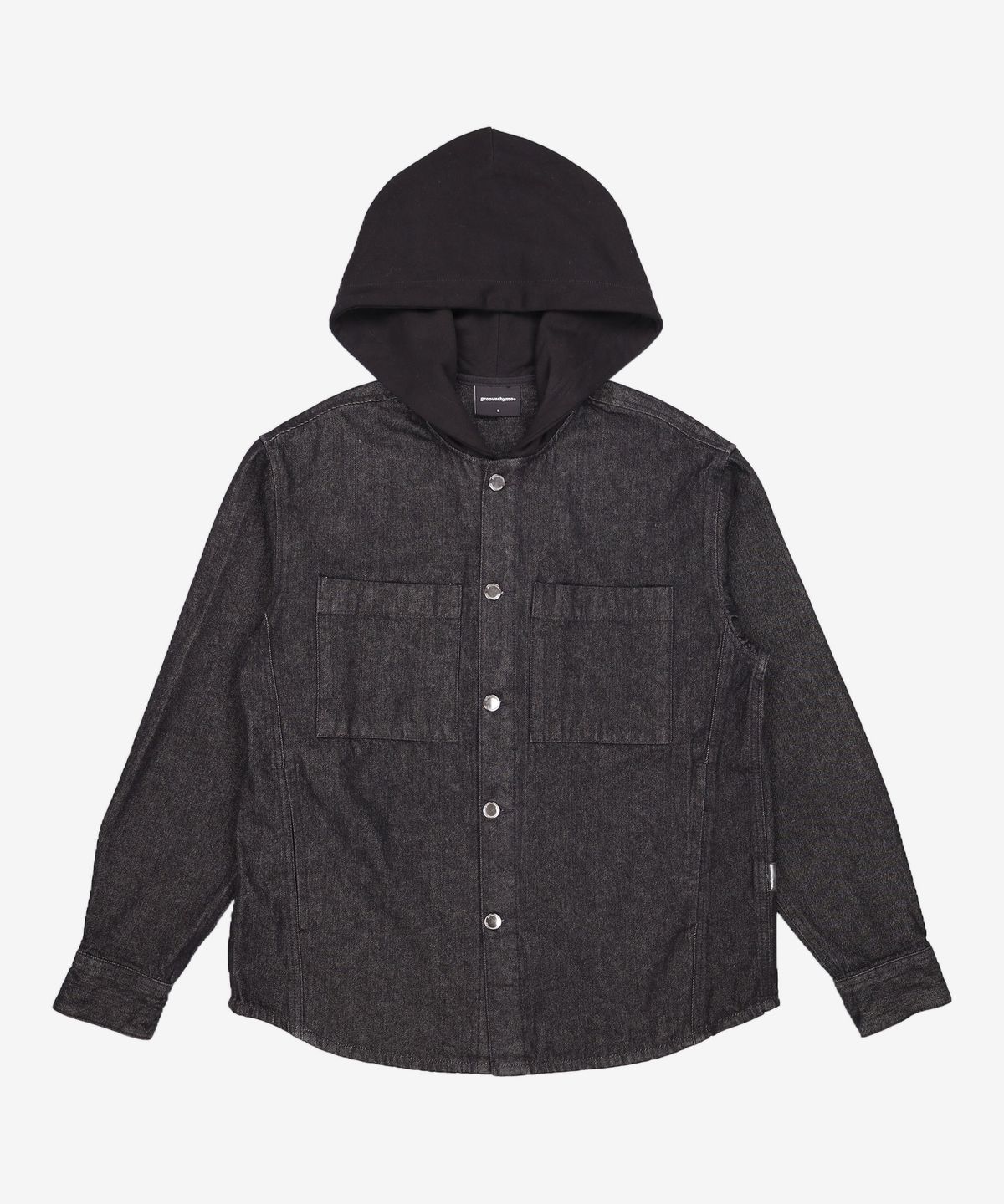 그루브라임(GROOVE RHYME) SHIRKET HOOD OUTER (BLACK) [LRSFCSA745M] S