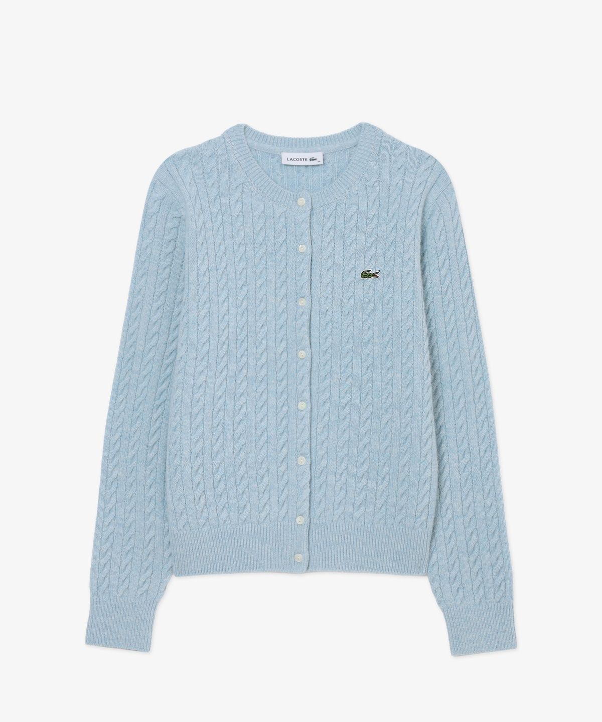 라코스테(LACOSTE) 여성 케이블 크루넥 가디건 AF093E-56N 57I