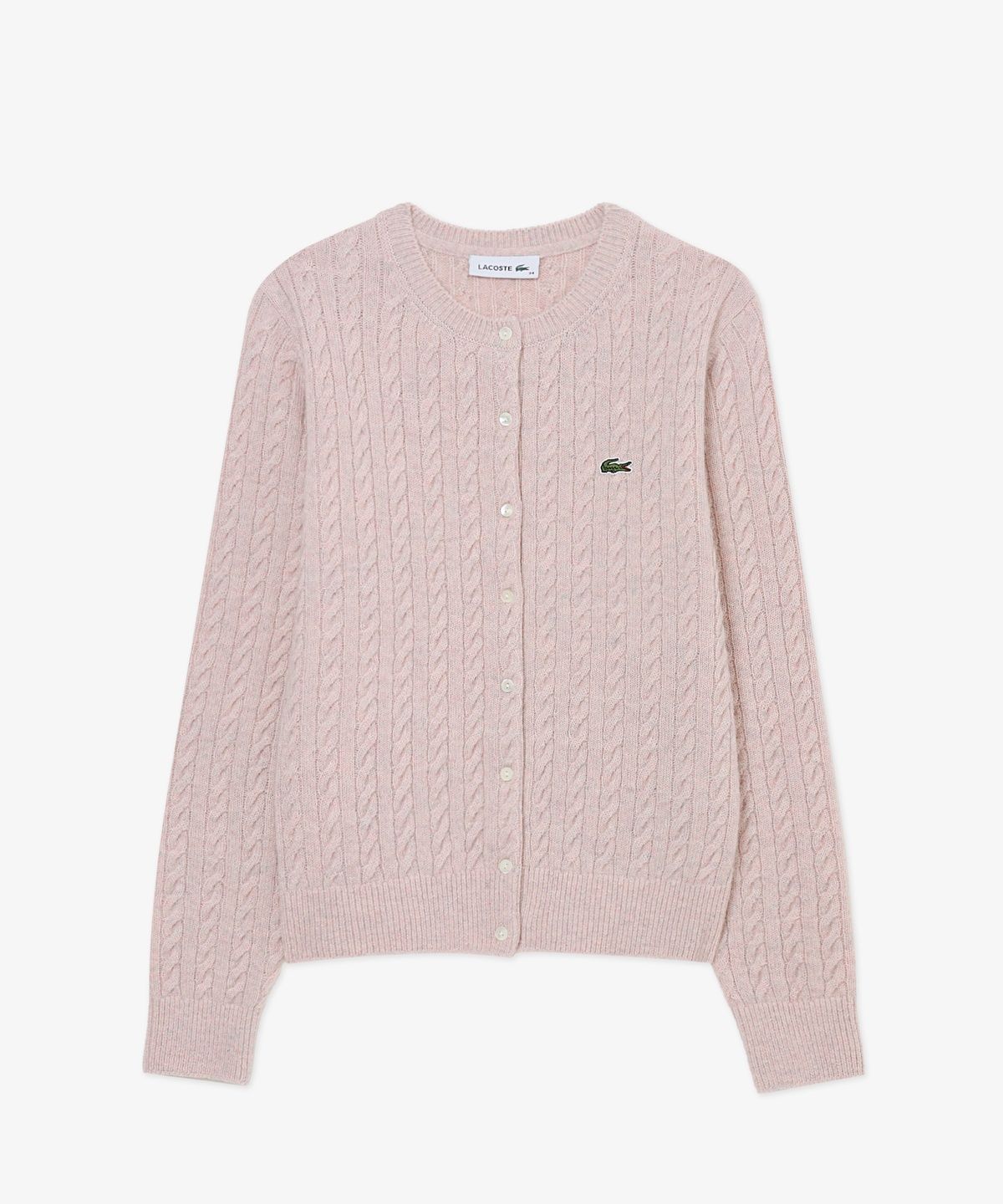 라코스테(LACOSTE) 여성 케이블 크루넥 가디건 AF093E-56N ADY