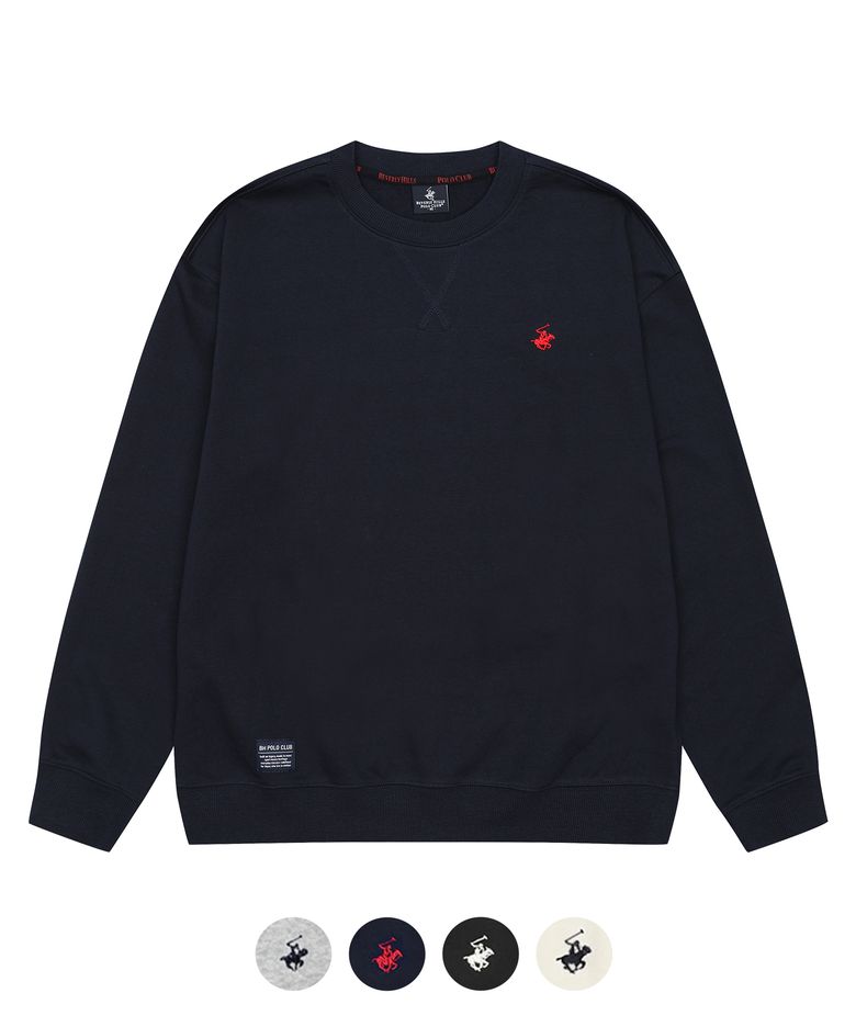 남성 시그니처 베이직 로고 맨투맨 4Color TS168