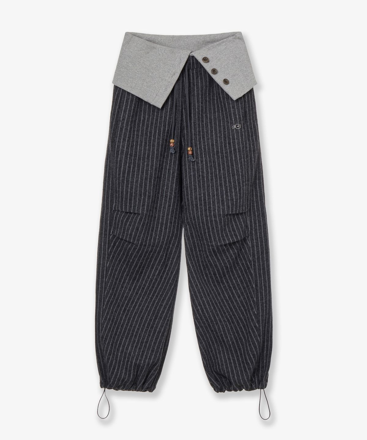 에이이에이이(AEAE) FOLDED EASY PANTS [CHARCOAL]