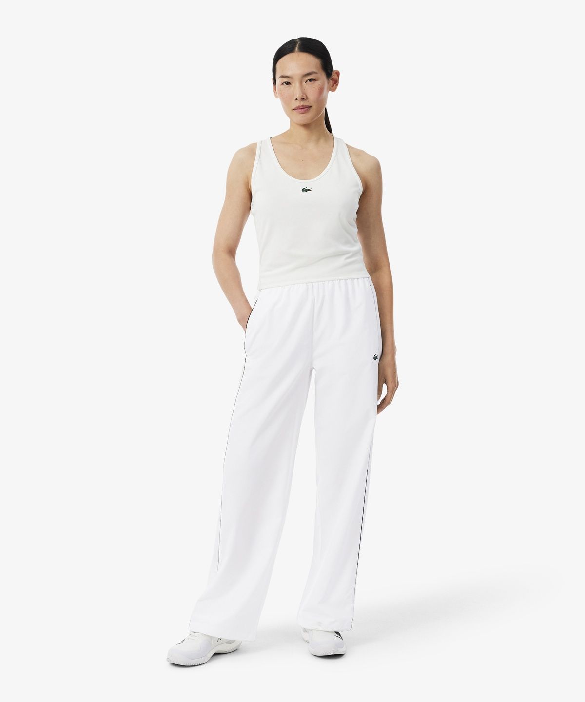 라코스테(LACOSTE) 여성 트레이닝 와이드 트랙팬츠 XF6619-56N AU8