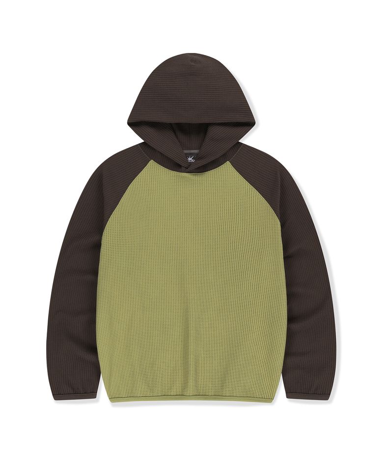 Aero Waffle Hoodie Light Olive