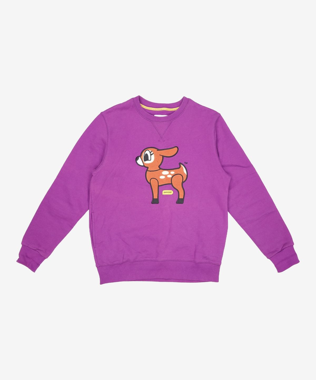 팬콧(PANCOAT) POPDEER FLEECE CREWNECK (GHAPE PRUPLE) XL