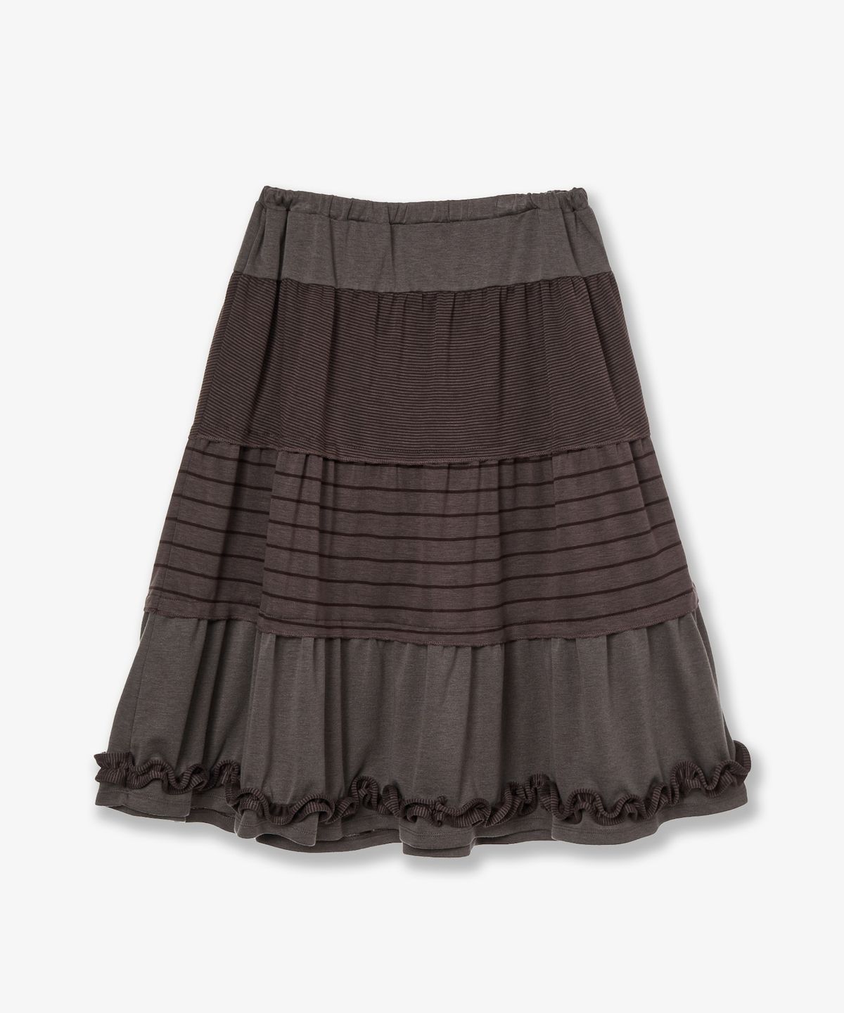 에이이에이이(AEAE) TIERED FRILL SKIRT [PURPLE]