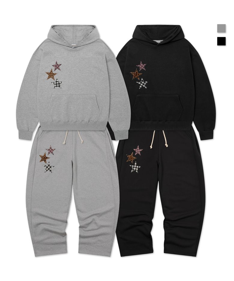 Mix Star Applique Sweat SET UP