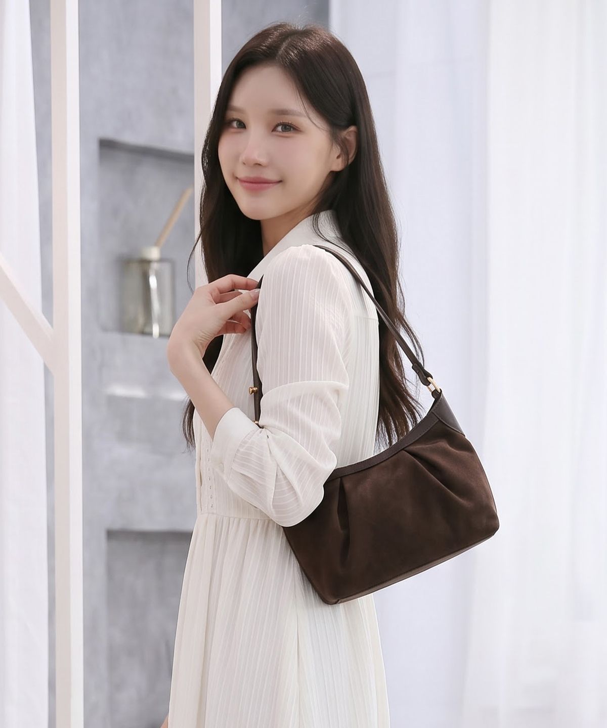 케이일일오(K115) Rion Suede Shoulder Bag (리온 스웨이드 숄더백)_4colors