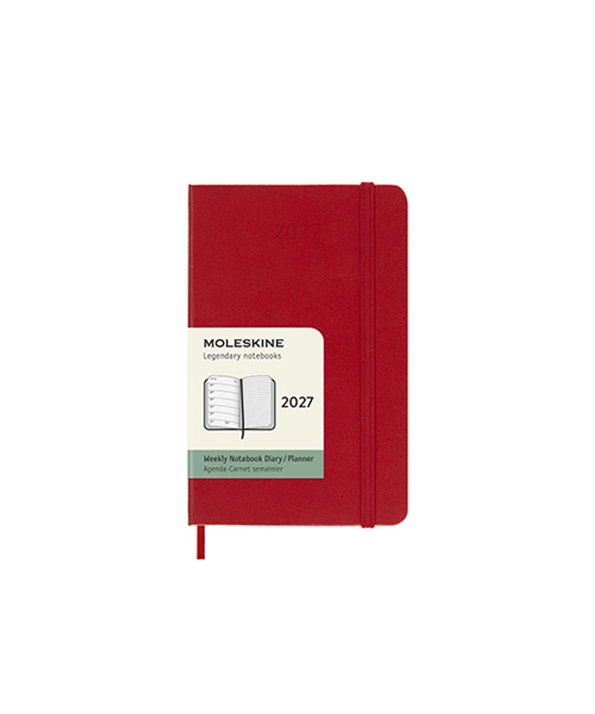 몰스킨(MOLESKINE) 2027위클리/스칼렛레드 하드 P