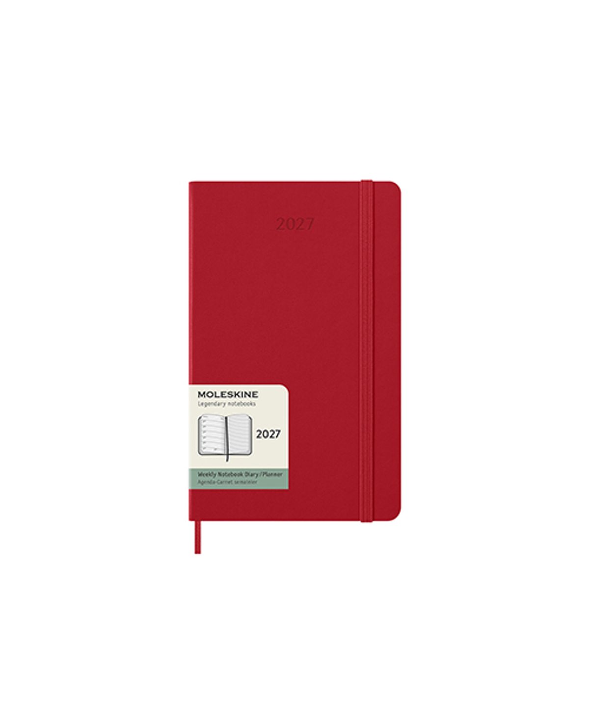 몰스킨(MOLESKINE) 2027위클리/스칼렛레드 하드 L