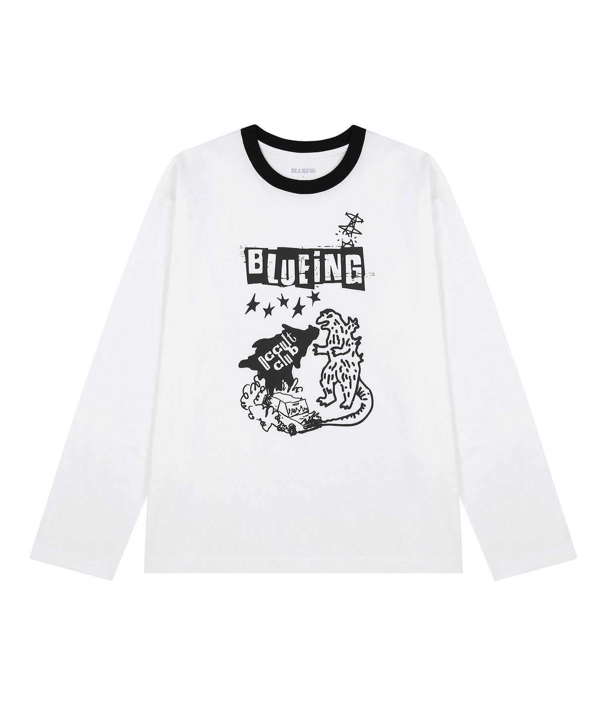 블루잉(BLUEING) BLUEING OCCULT CLUB LONG SLEEVE [WHITE]