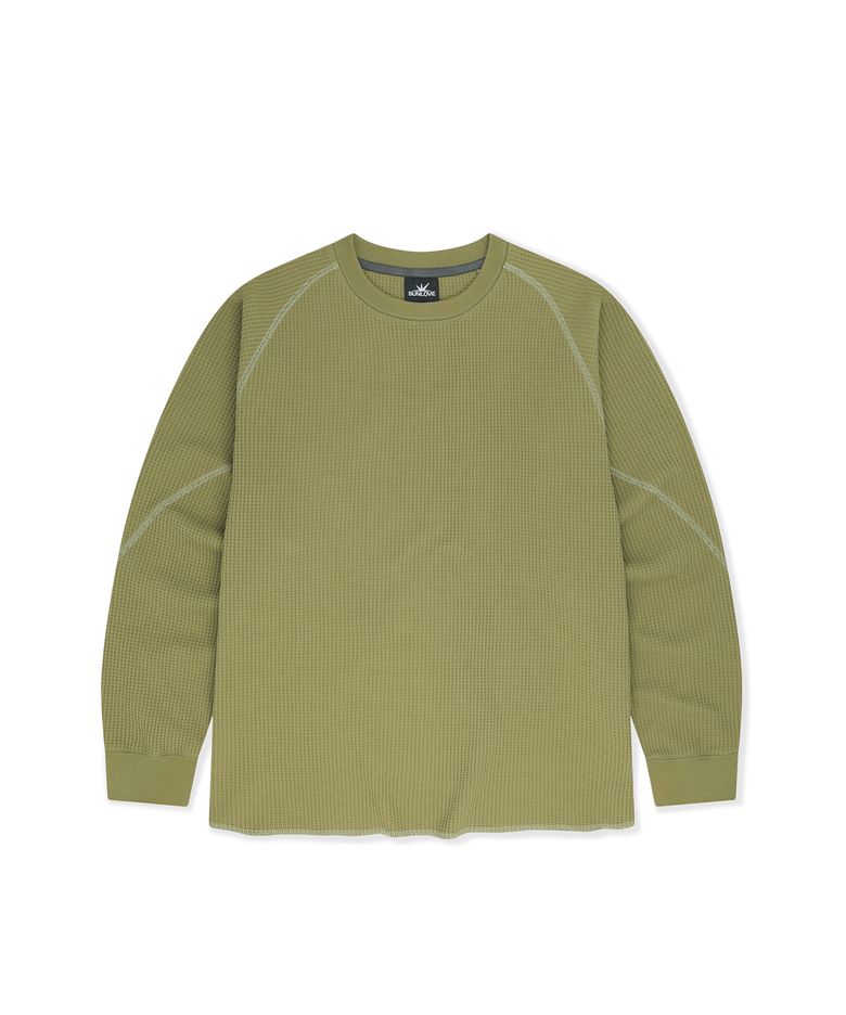Aero Waffle LS Tee Light Olive