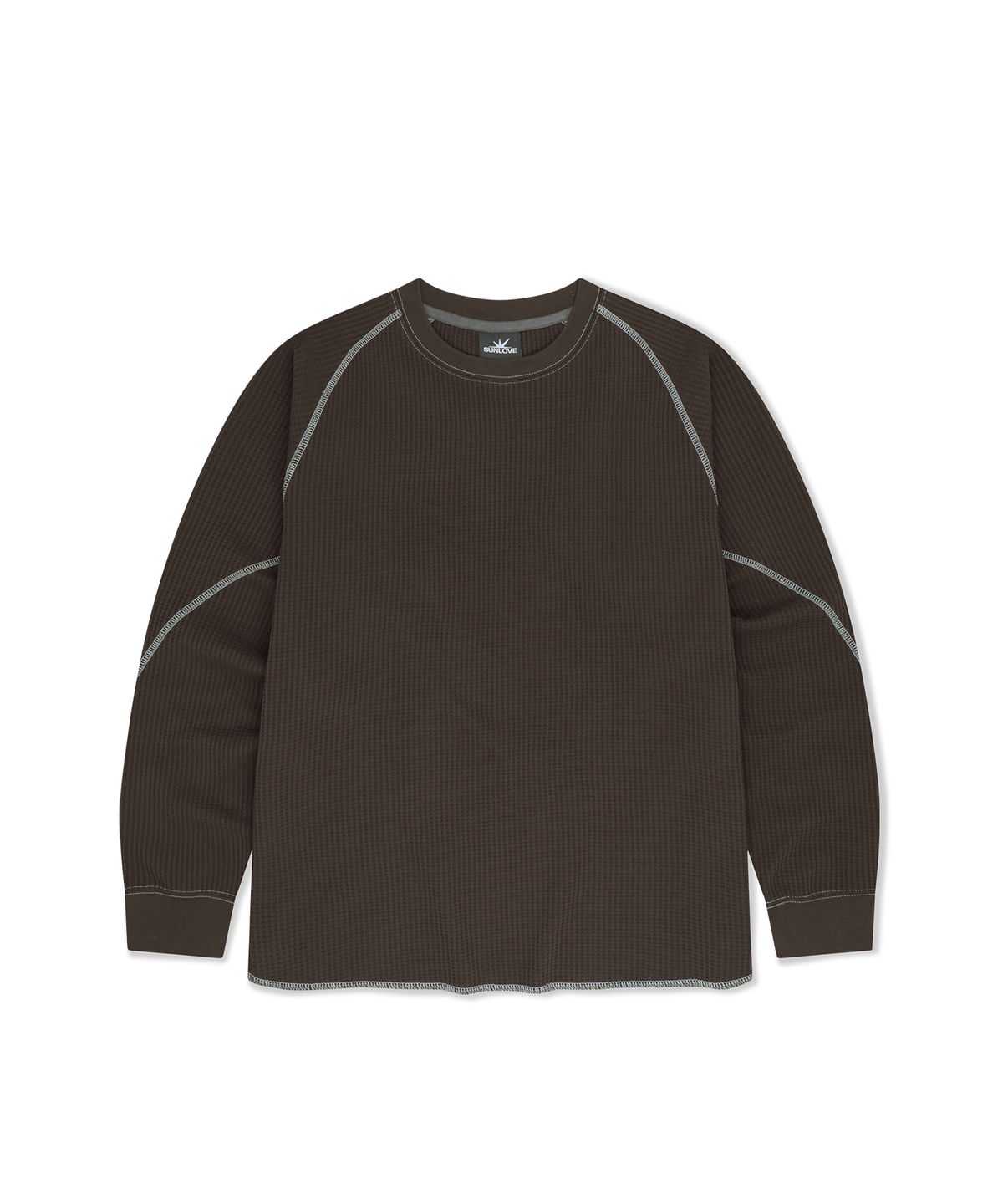 썬러브투어(SUNLOVETOUR) Aero Waffle LS Tee Brown