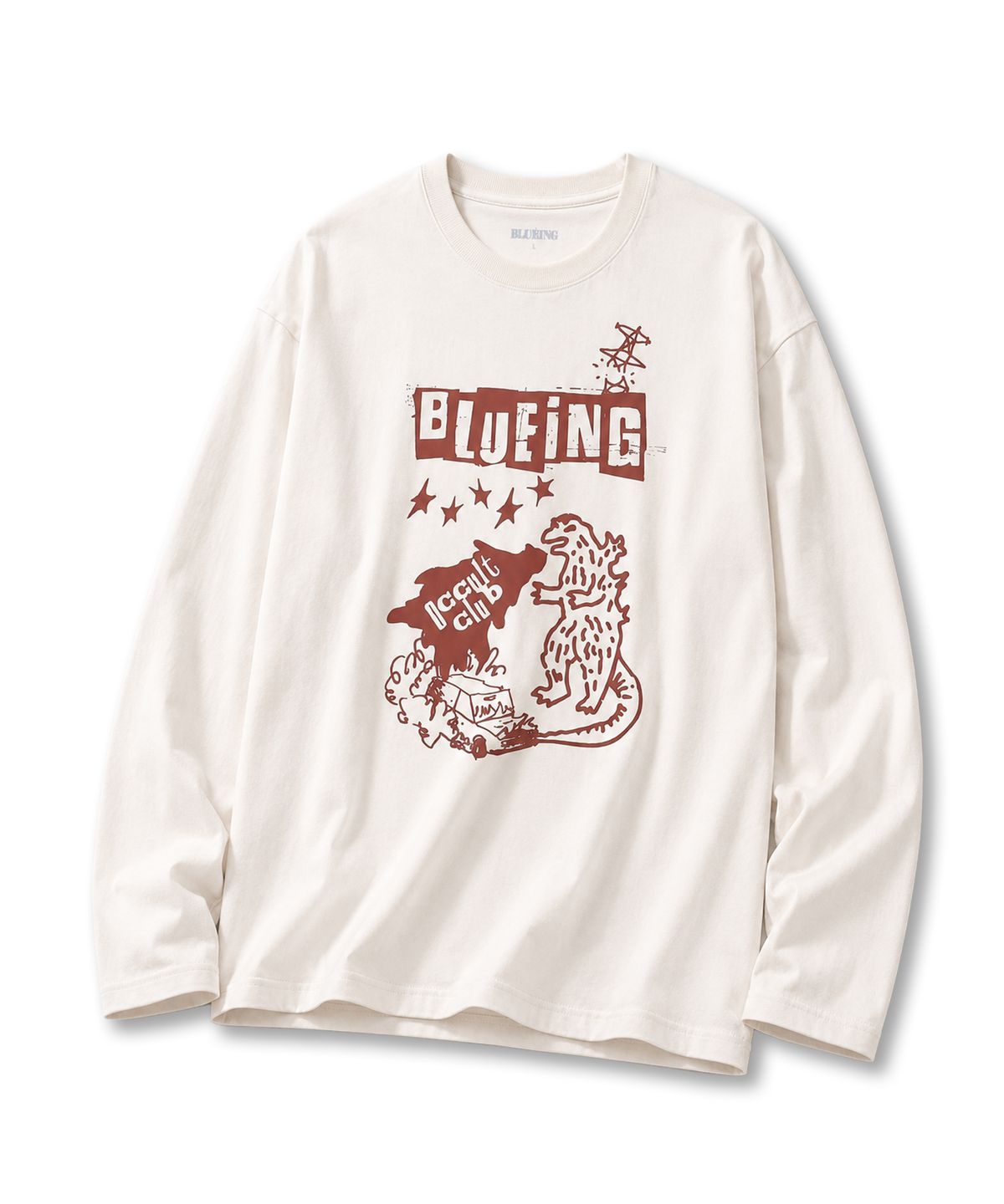 블루잉(BLUEING) BLUEING OCCULT CLUB LONG SLEEVE [CREAM]
