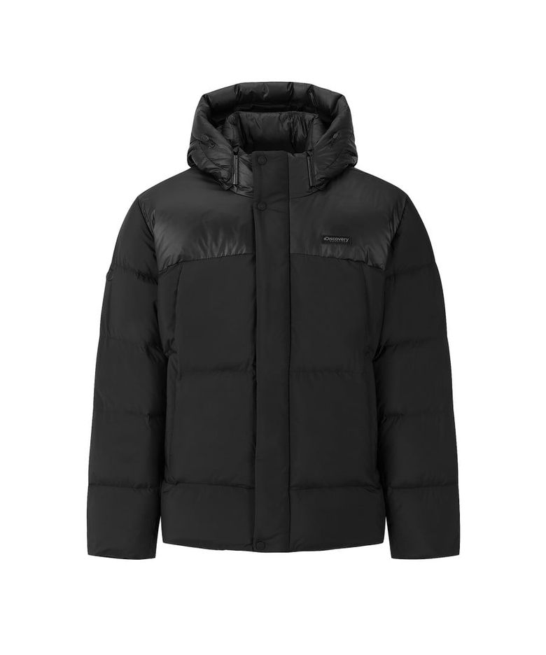 남성 베른 하이브리드 구스다운 숏패딩 (BLACK)